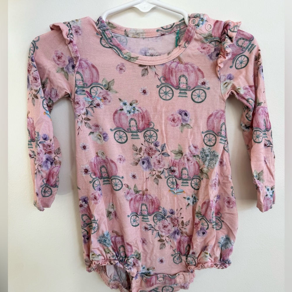 Posh peanut pumpkin carriage bubble romper 12-18m